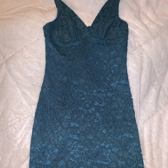 topshop turquoise dress